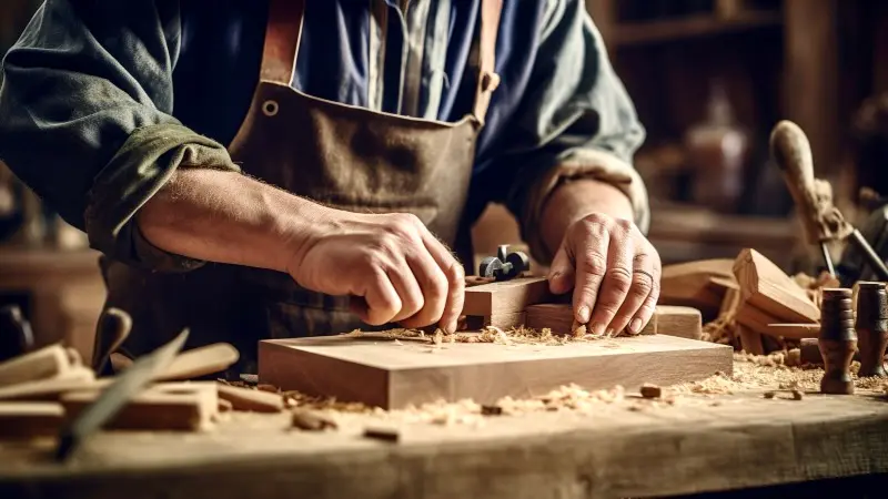 Custom oak shelving and bespoke joinery handcrafted by Raj at SKWorks Reading.